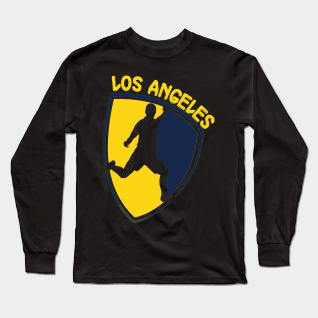 Los Angeles Soccer Long Sleeve T-Shirt by JayD World